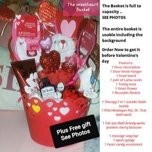 Sweetheart Bath & Body Works Valentine's Basket